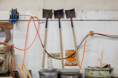 Workers at Port Townsend Foundry use sustainable techniques and ethically sourced metals to forge fittings for maritime use in Port Townsend, Washington on July 24, 2023.
